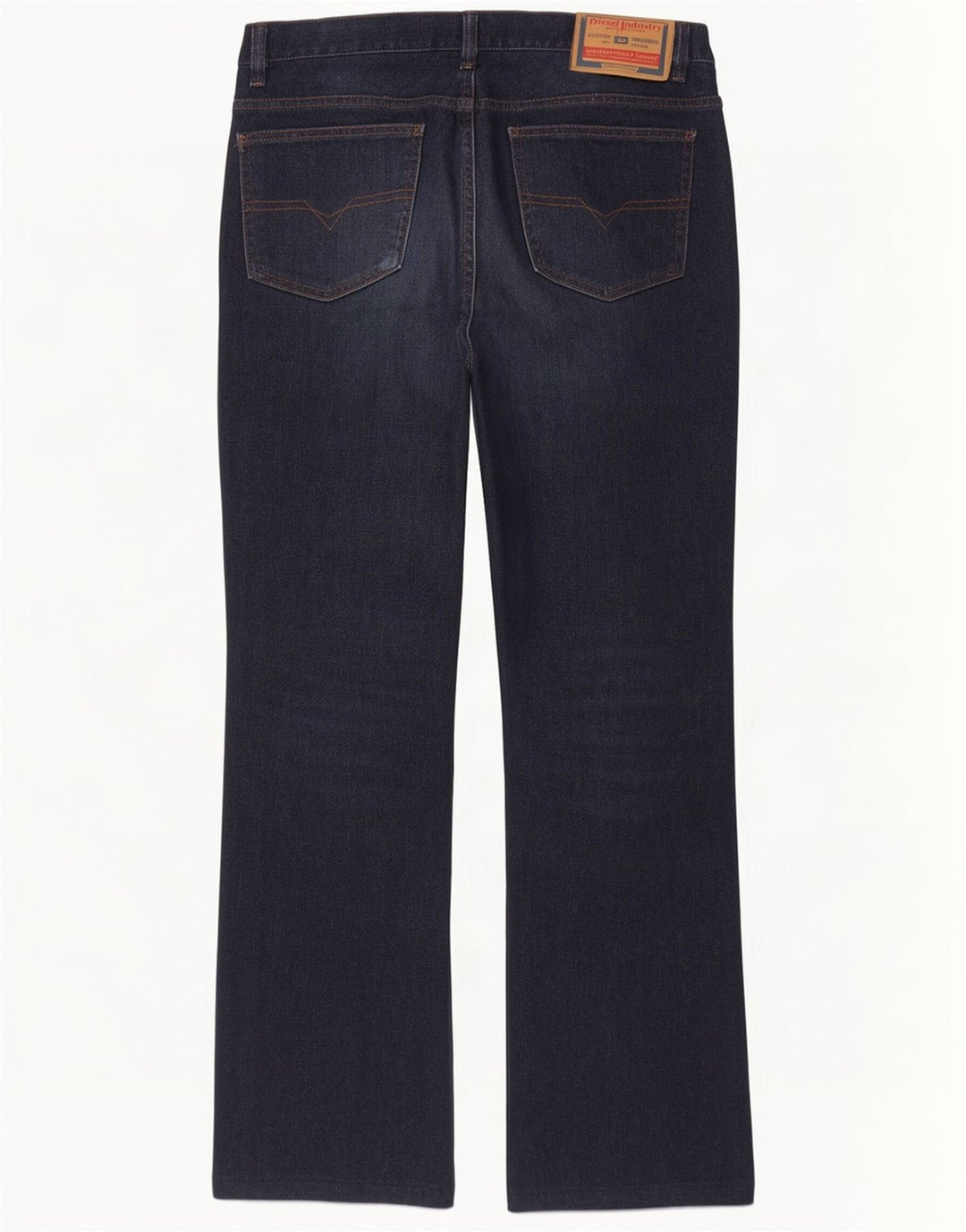 Diesel Straight Jeans til mænd W36 L30 Marineblå Bomuld