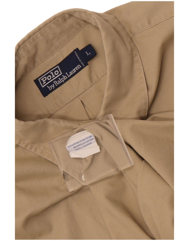 Polo Ralph Lauren Herreskjorte Stor Beige Bomuld