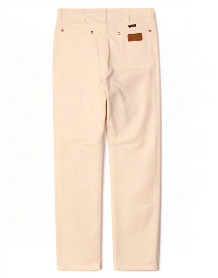 Wrangler lige jeans til kvinder W35 L30 hvid bomuld