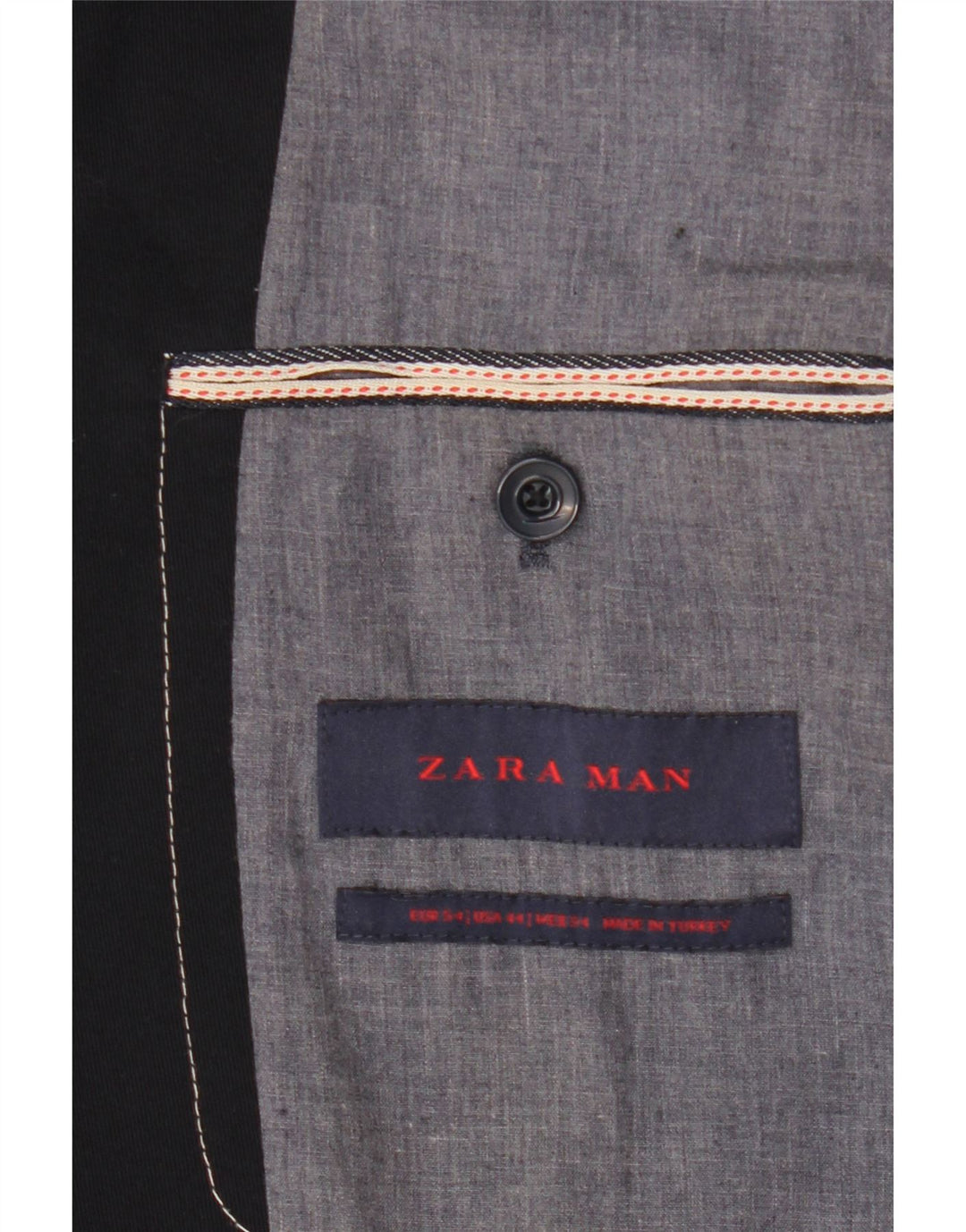 Zara Herre 2-knaps blazerjakke IT 54 2XL Marineblå