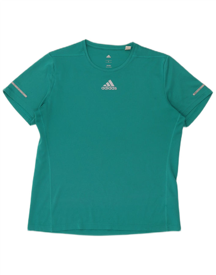 Adidas Herre Climalite T-Shirt Top Stor turkis polyester
