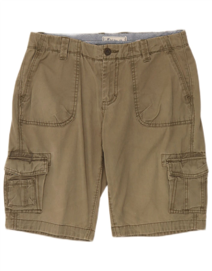 Fat Face Dame Cargo Shorts UK 12 Medium W32 Khaki Bomuld