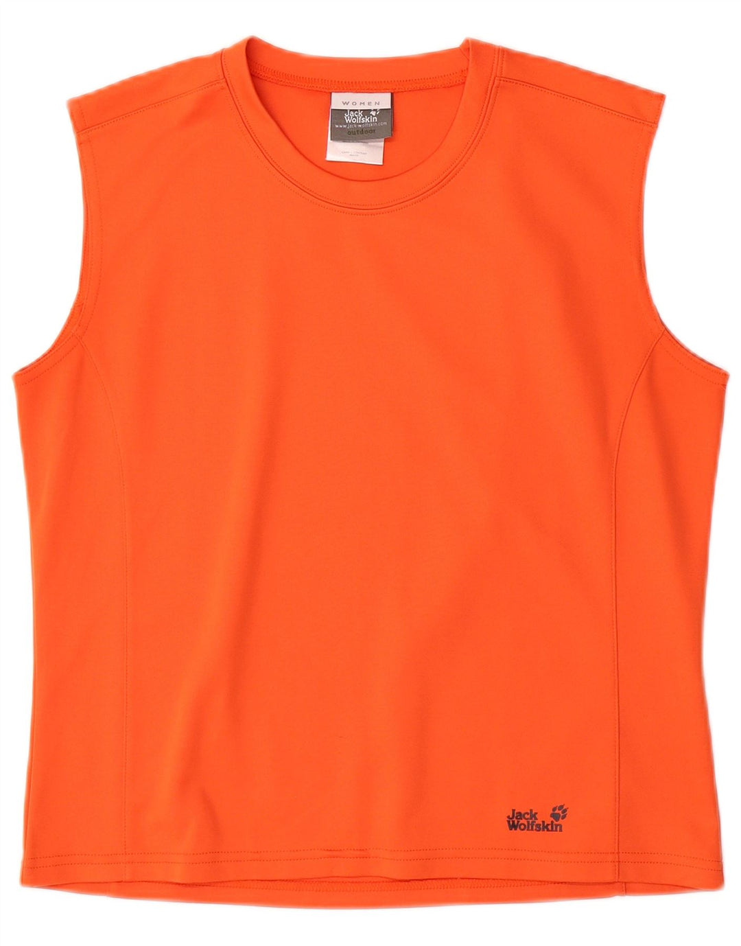 JACK WOLFSKIN Damevest Top UK 14/16 Large Orange Polyester