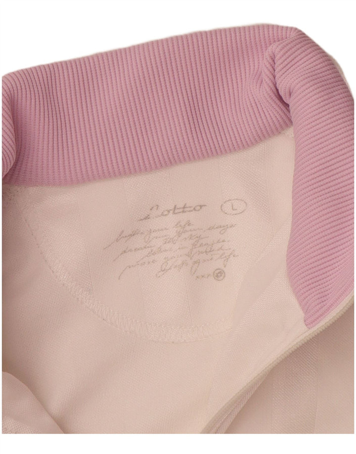 Lotto Dame træningsdragt Topjakke UK 14 Stor Pink Polyester