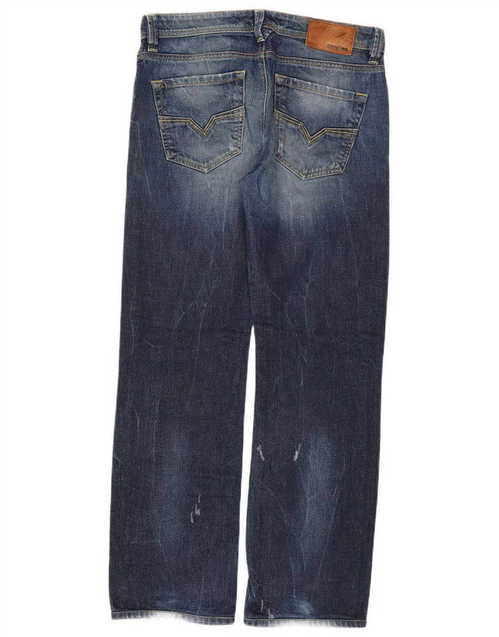 Diesel Herre Larkee Regular Straight Jeans W30 L32 Blå Bomuld