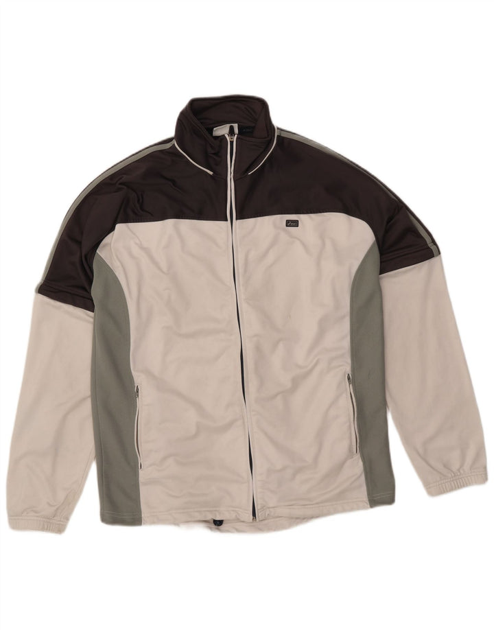 Asics Træningsdragt til mænd Topjakke Stor Hvid Colourblock