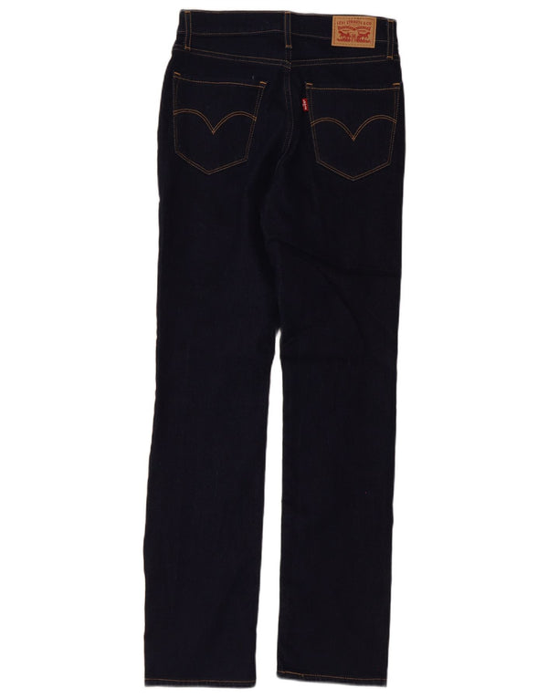 Levi's Dame 724 Højtaljede lige jeans W27 L30 Marineblå Bomuld