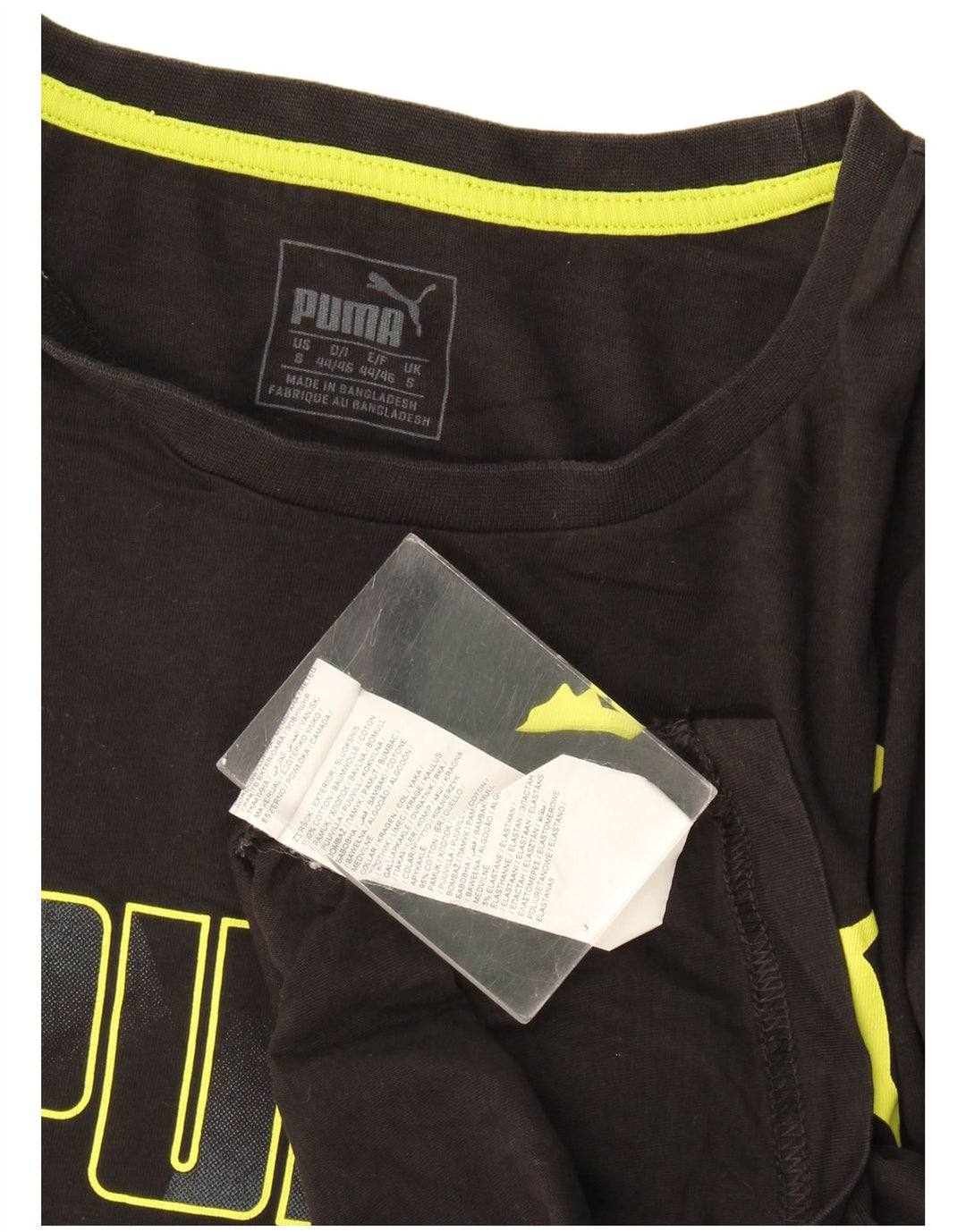 Puma Herre grafisk T-shirt top lille sort bomuld