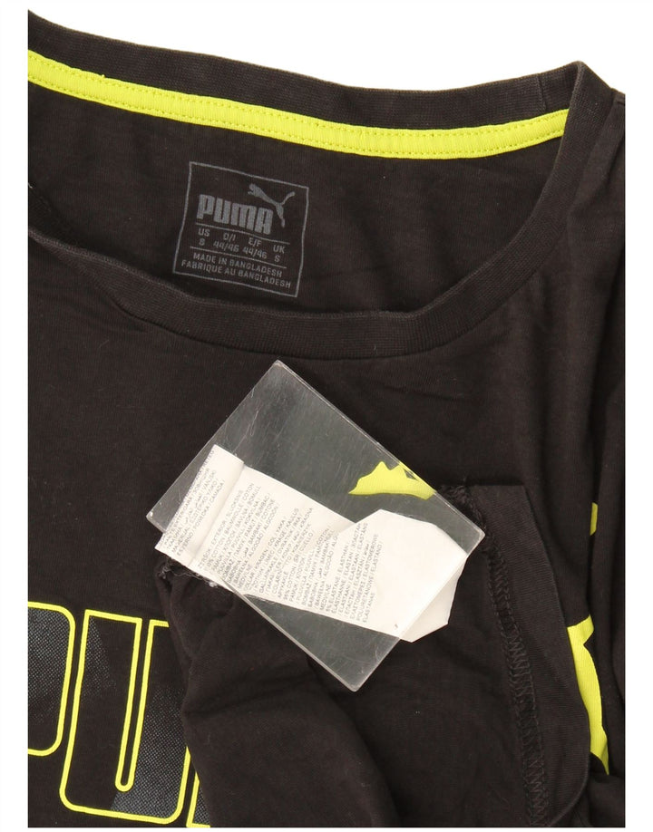 Puma Herre grafisk T-shirt top lille sort bomuld