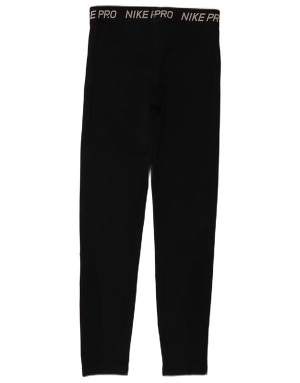 Nike piger Dri Fit grafiske leggings 12-13 år stor sort polyester