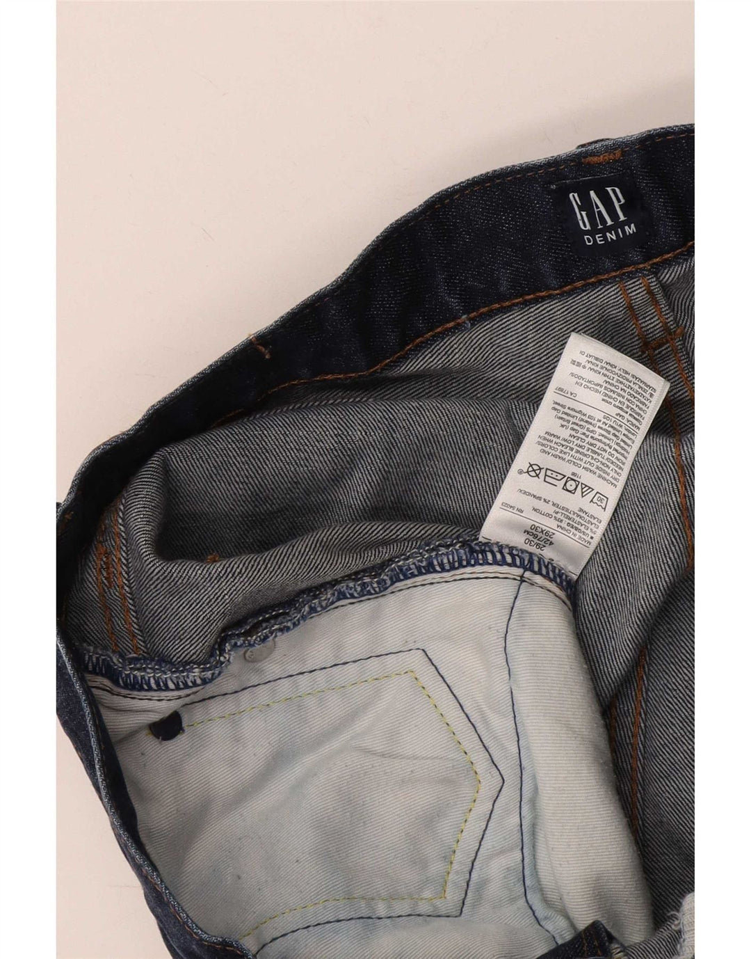 Gap Herre Slim Jeans W29 L30 Marineblå Bomuld