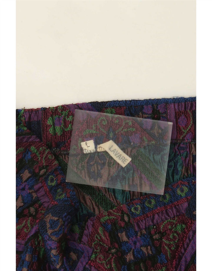 Vintage kvinders blyantnederdel Large W34 Multicolored Floral