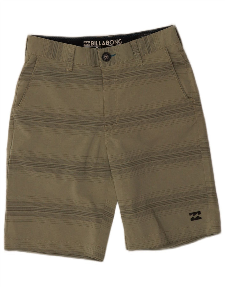 Billabong Herre Chino Shorts W26 Små Khaki stribet polyester