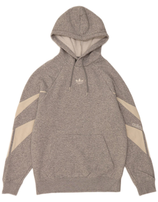 Adidas Hættetrøje til mænd XS Grå Colourblock Bomuld