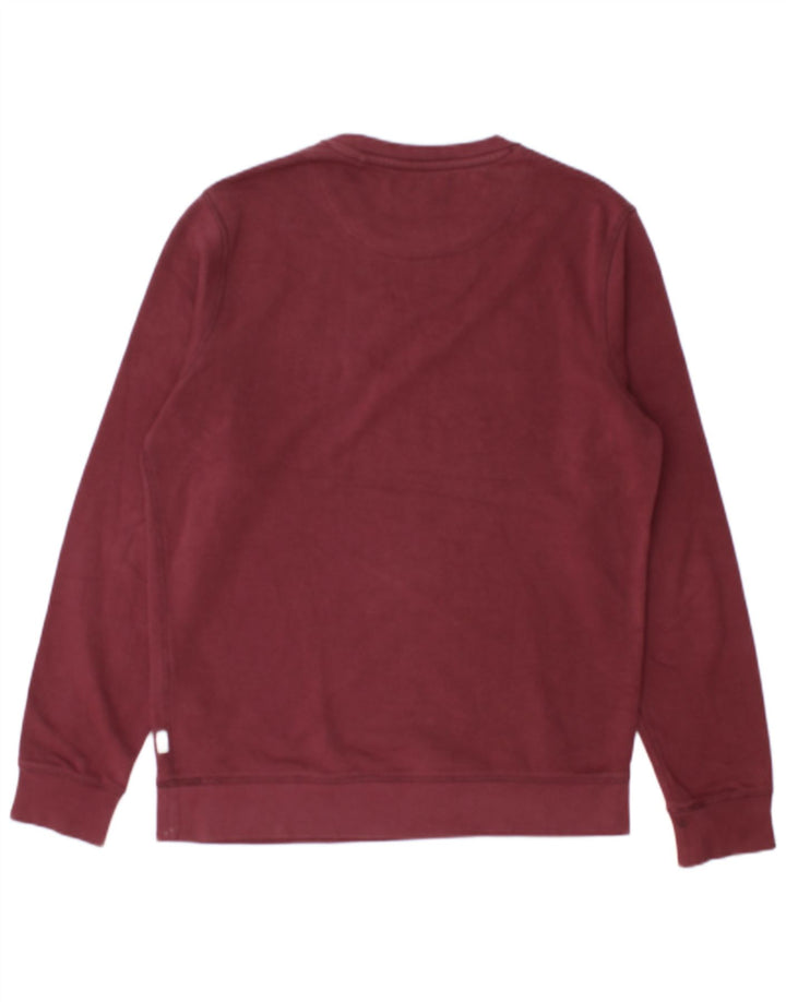 JACK & JONES Grafisk sweatshirt til mænd Medium Bourgogne bomuld