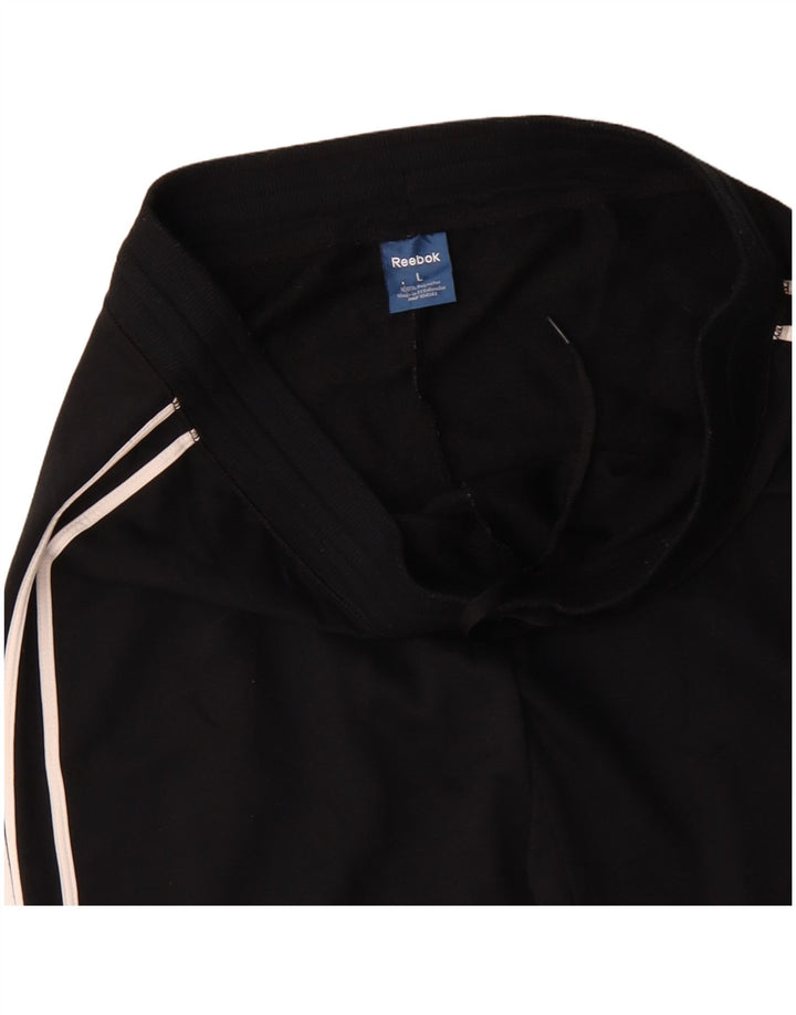 REEBOK Træningsdragt bukser til mænd, store sorte polyester