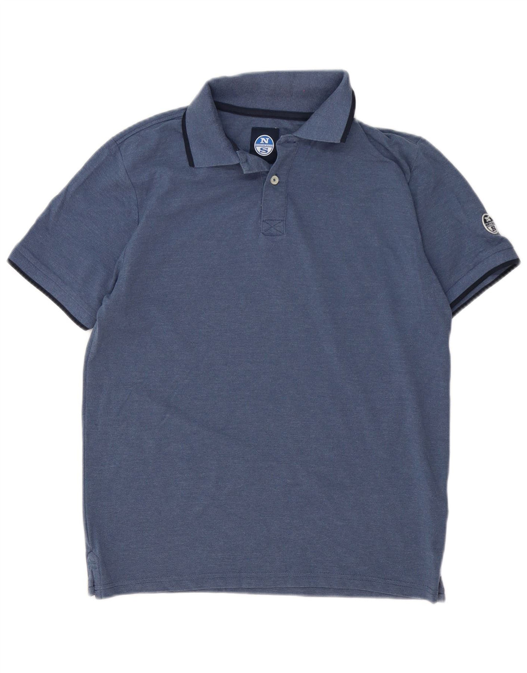 North Sails Herre poloshirt Medium Navyblå Stribet bomuld