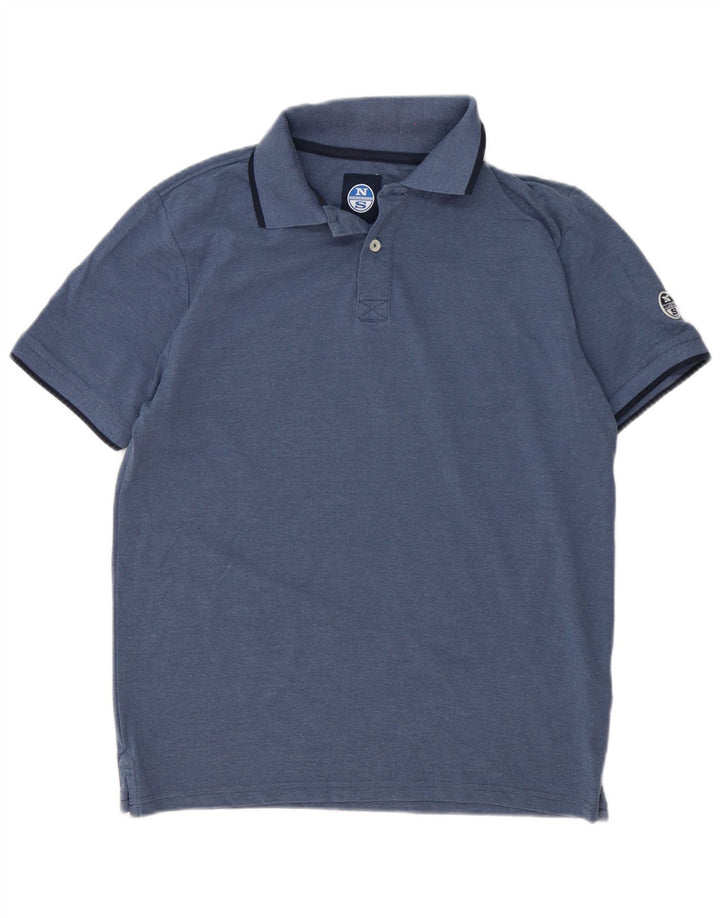 North Sails Herre poloshirt Medium Navyblå Stribet bomuld
