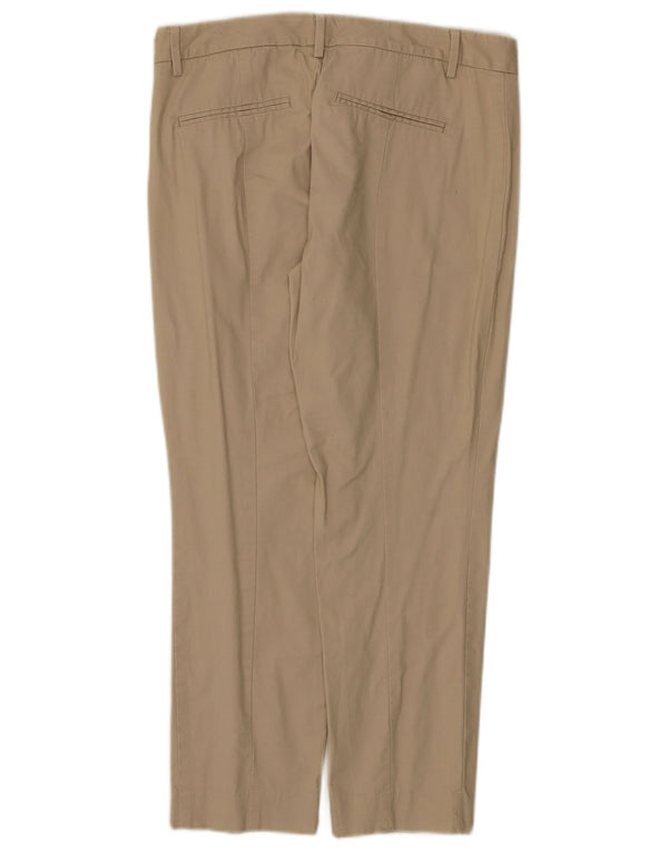 Gap Dame Slim Cropped Trousers UK 10 Small W30 L25 Beige Bomuld