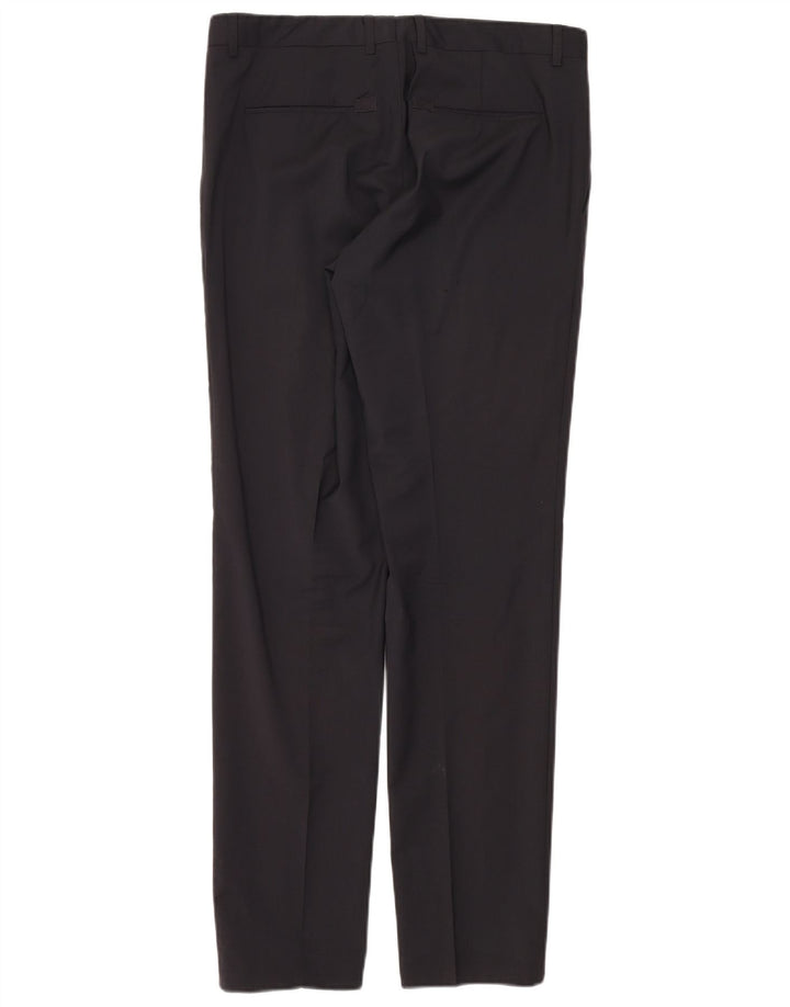 Calvin Klein Herre 2-knap 2-delt jakkesæt IT 50 Large W34 L33 Sort Uld