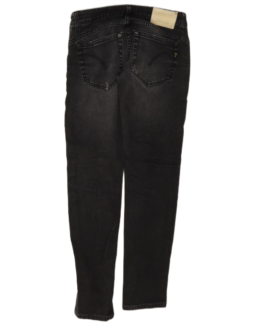 Dondup Dame Distressed Slim Fit Jeans W28 L31 Sort Bomuld