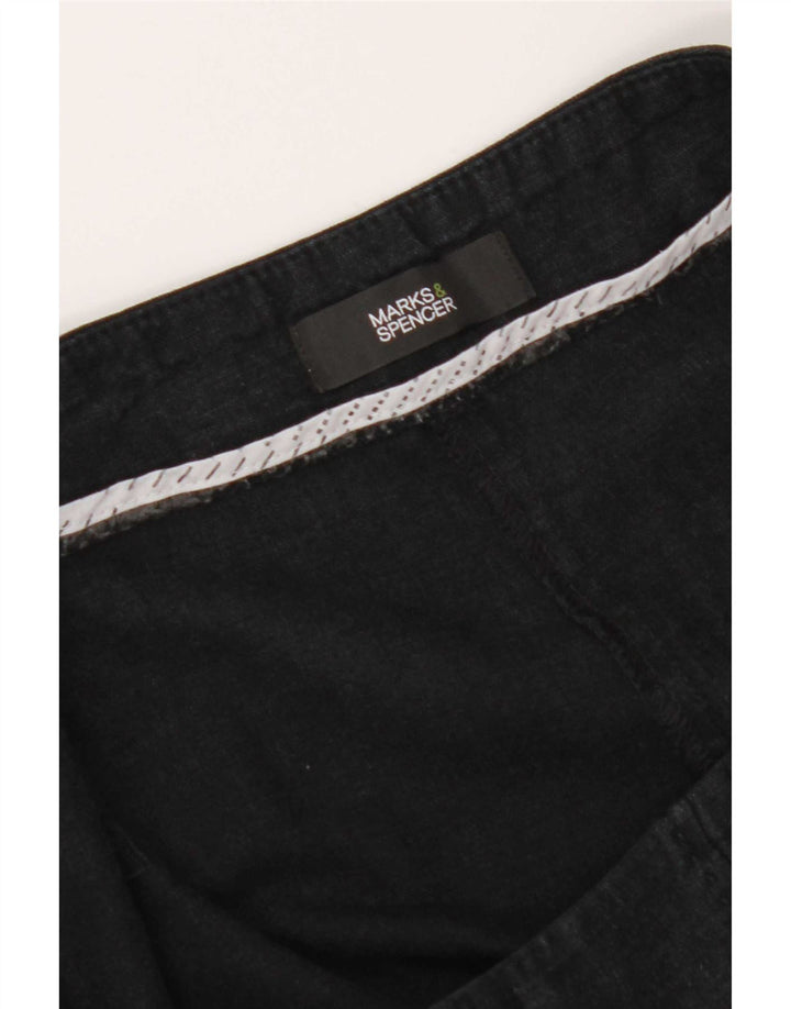 Marks & Spencer Kvinder Casual Bukser med brede ben W36 L26 Sort
