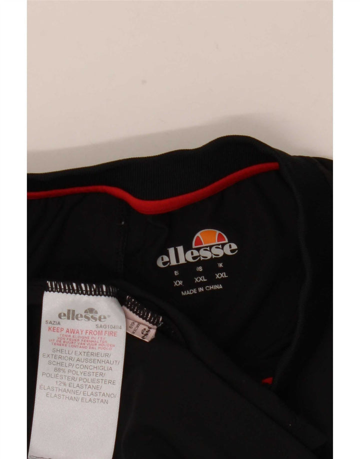 Ellesse Herre Polo Shirt 2XL Sort Colourblock Polyester