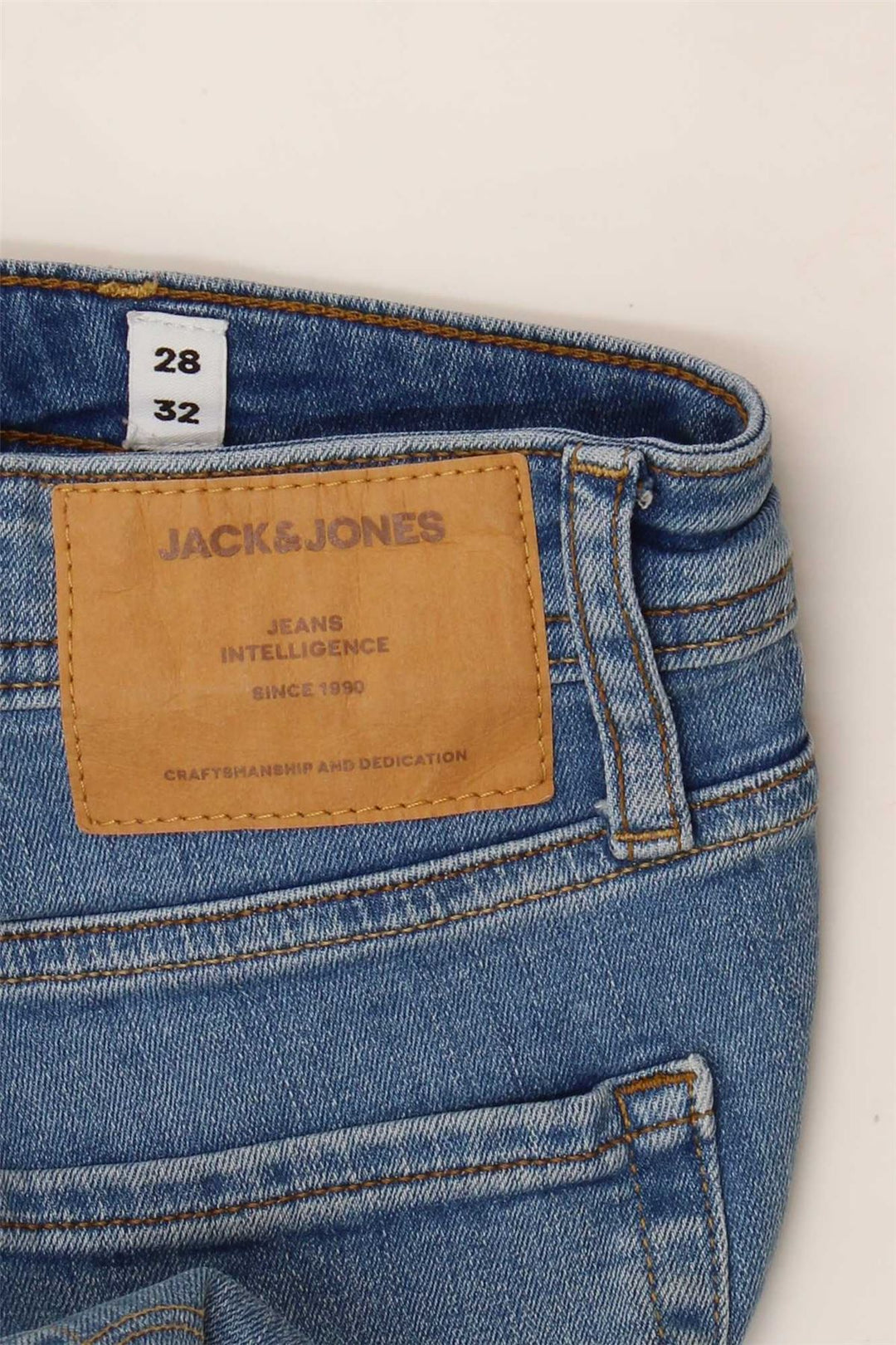 JACK & JONES Mens Liam Skinny Jeans W28 L32 Blue