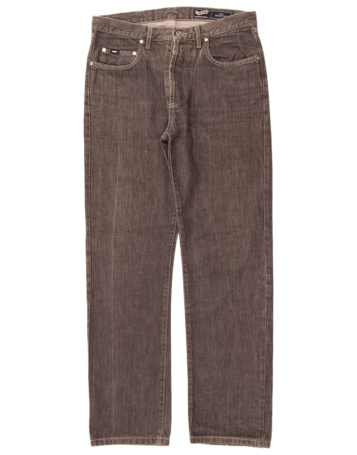 Gas Herre Memphis Straight Jeans W33 L30 Grå Bomuld