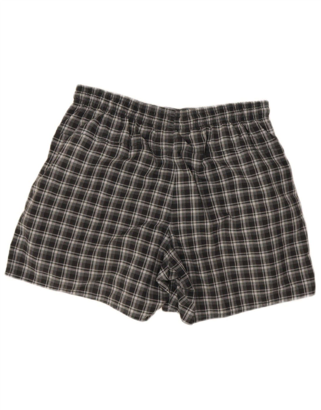 Adidas Badeshorts til mænd mellemgrå ternet polyester