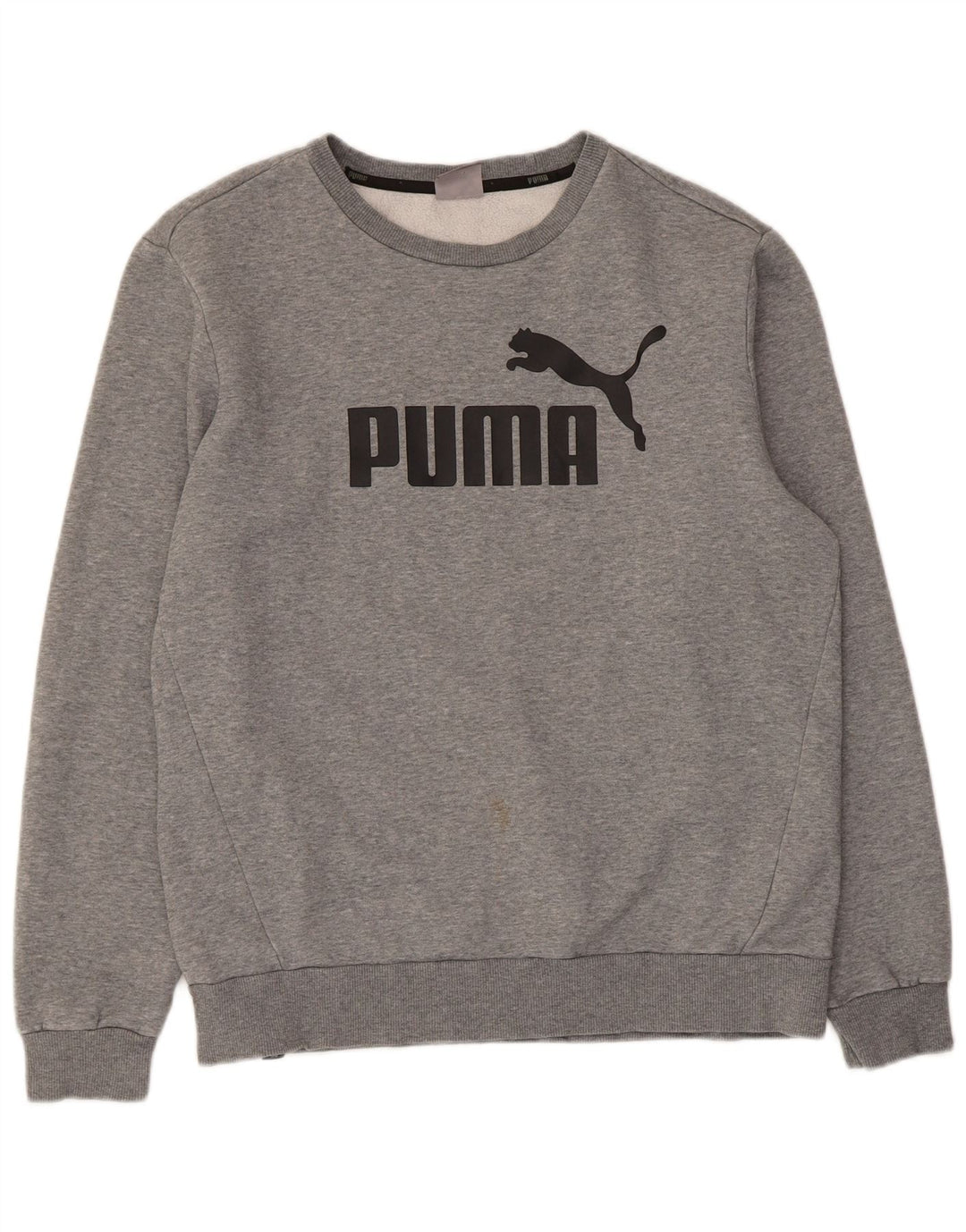 Puma Herre grafisk sweatshirt Jumper Medium Grey Flecked Bomuld