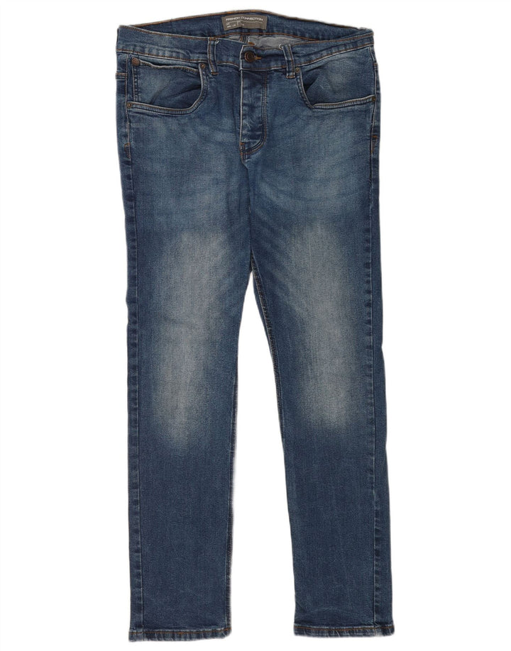 French Connection Slim Jeans til mænd W36 L32 blå bomuld