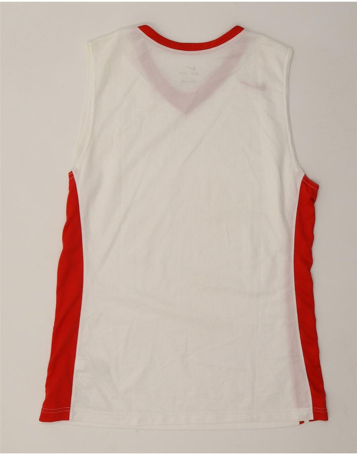 Nike Herre Dri Fit Vest Top XL Hvid Colourblock Polyester
