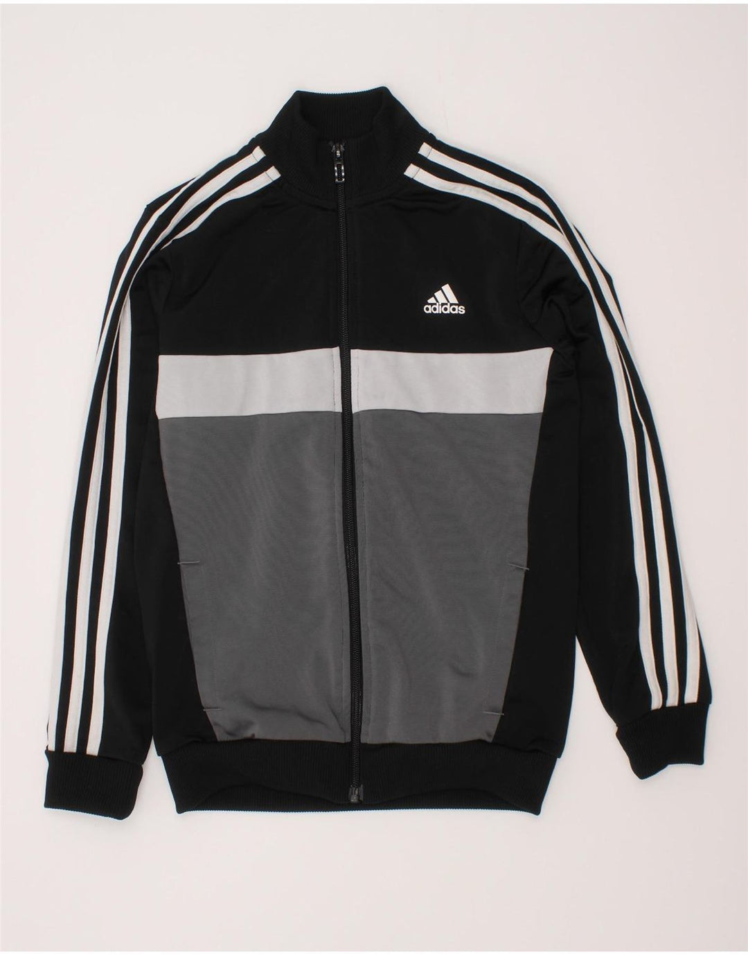 Adidas Træningsdragt Topjakke til drenge 9-10 år Sort Colourblock Polyester