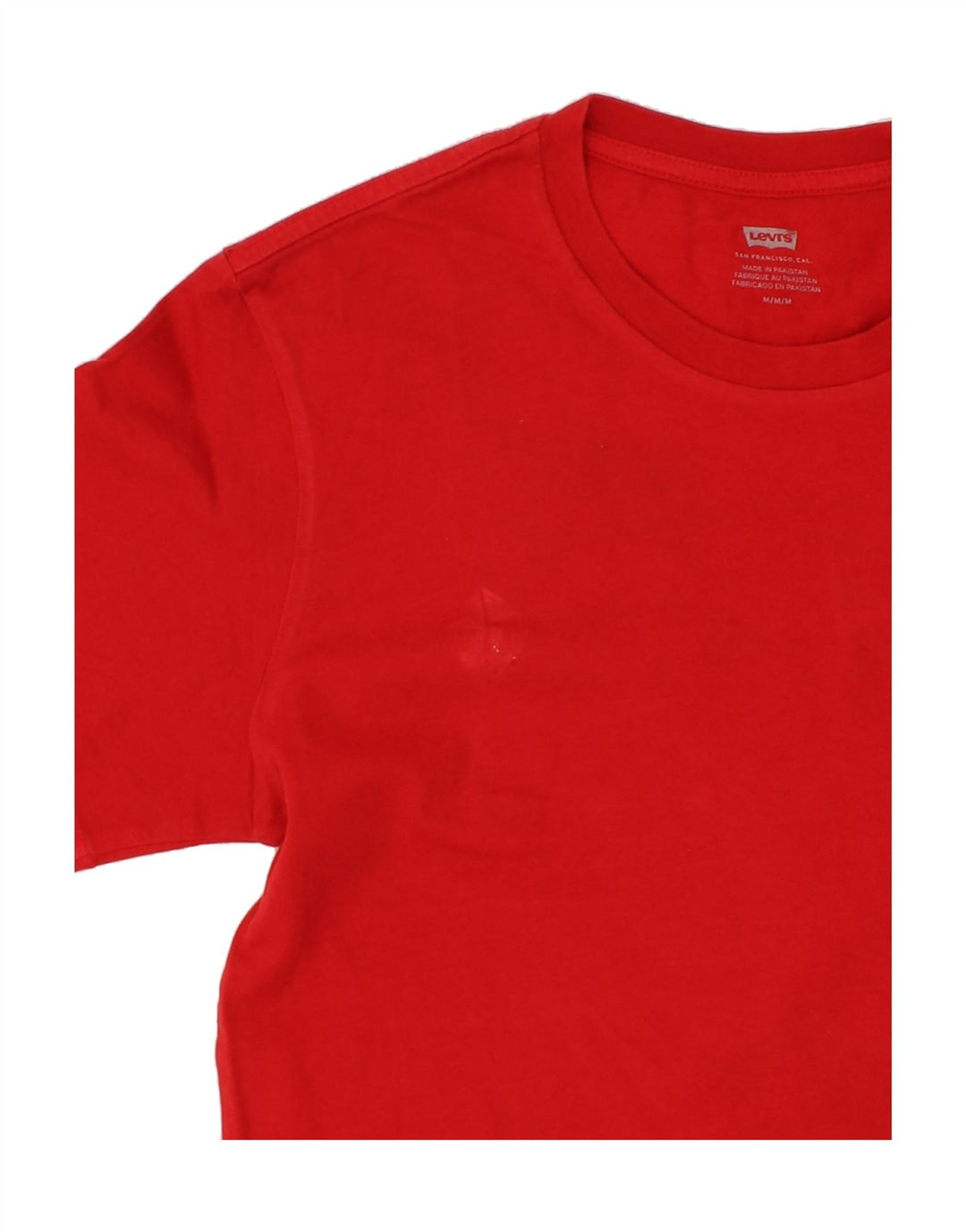 LEVI'S Mens T-Shirt Top Medium Red Cotton Vintage Levi's and Second-Hand Levi's from Messina Hembry 