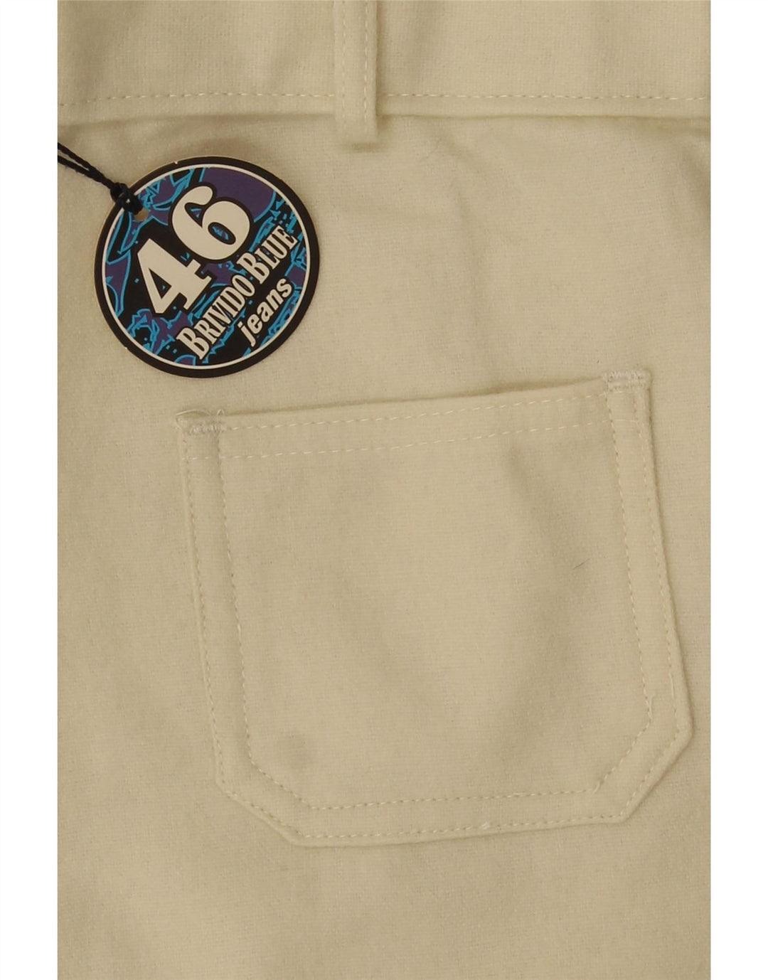 Vintage Dame Bootcut Casual Bukser Large W30 L32 Off White