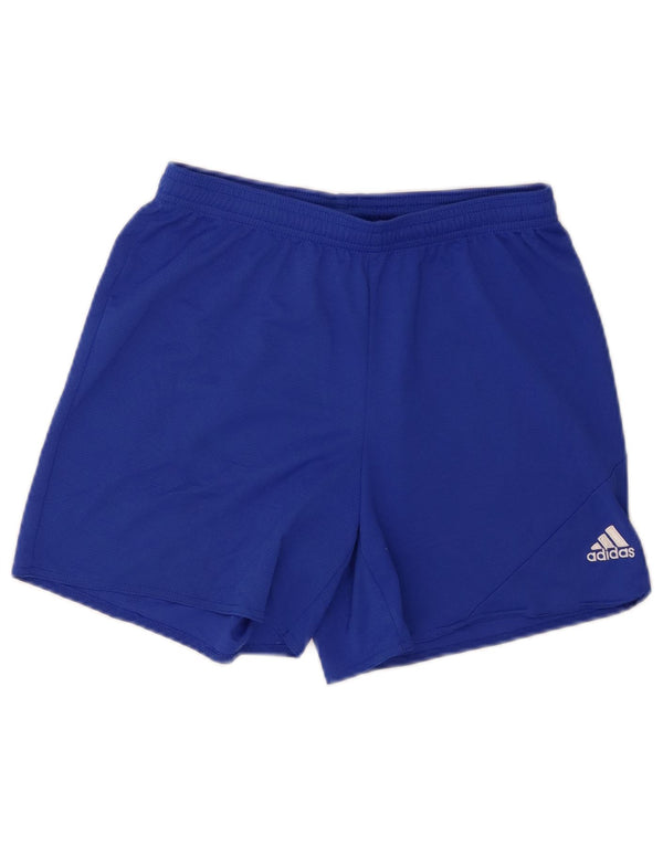 Adidas Dame Climalite Sport Shorts UK 10 Small Blue Polyester