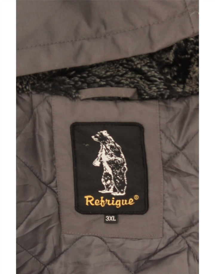 Refrigiwear Herre Hooded Parka Jacket UK 46 3XL Grå
