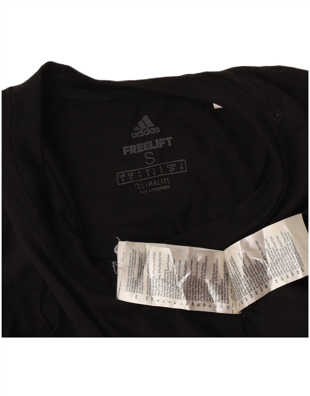 Adidas Herre Climalite T-Shirt Top Lille Sort Polyester