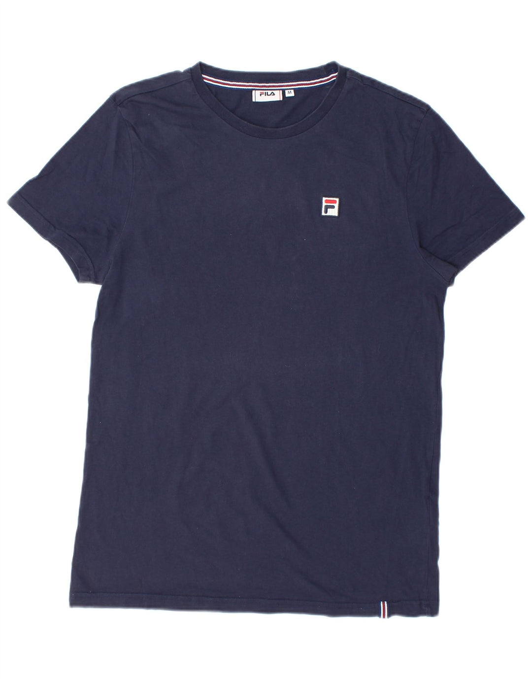 Fila Herre T-Shirt Top Medium Marineblå Bomuld