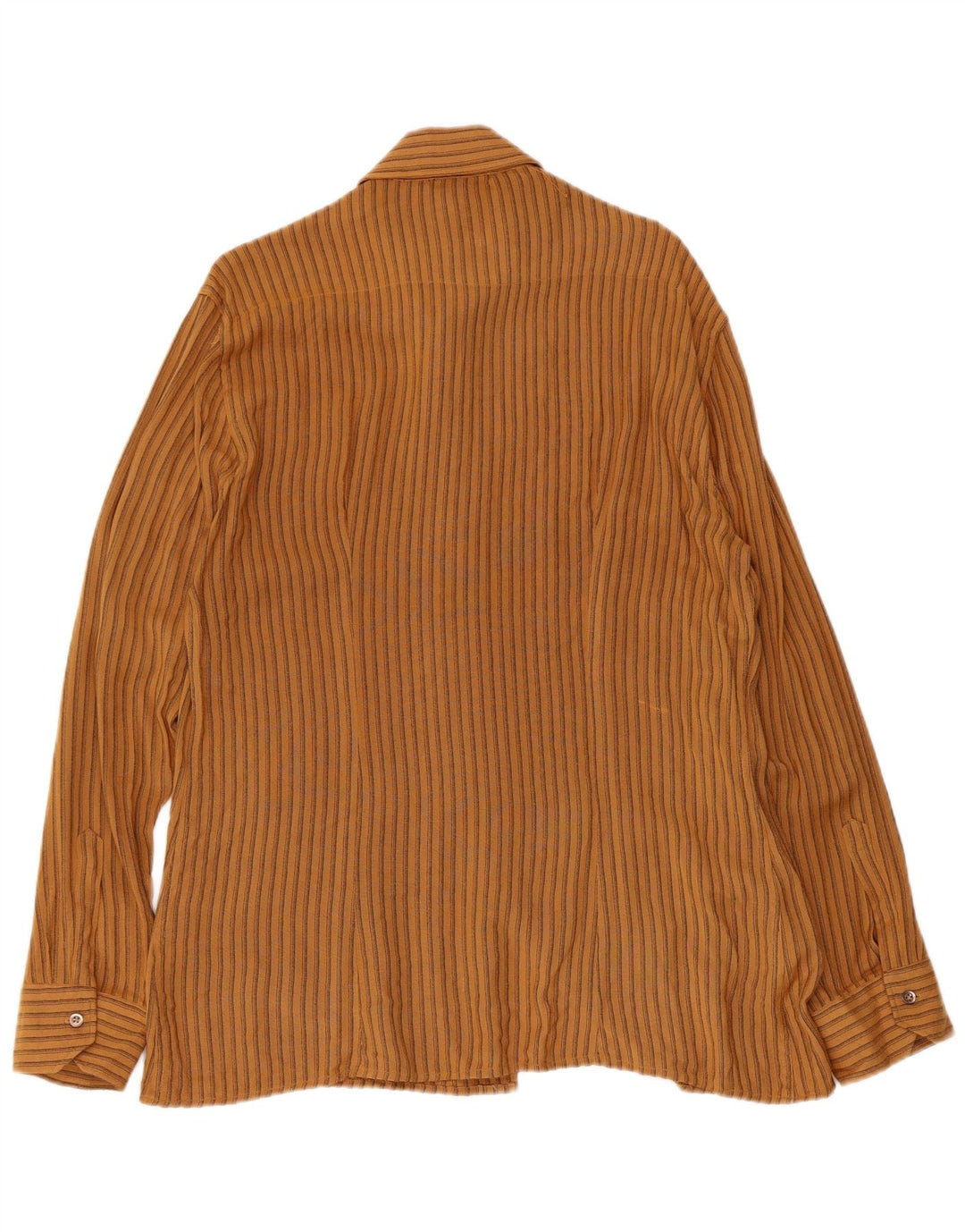 Vintage herreskjorte medium brun nålestribe