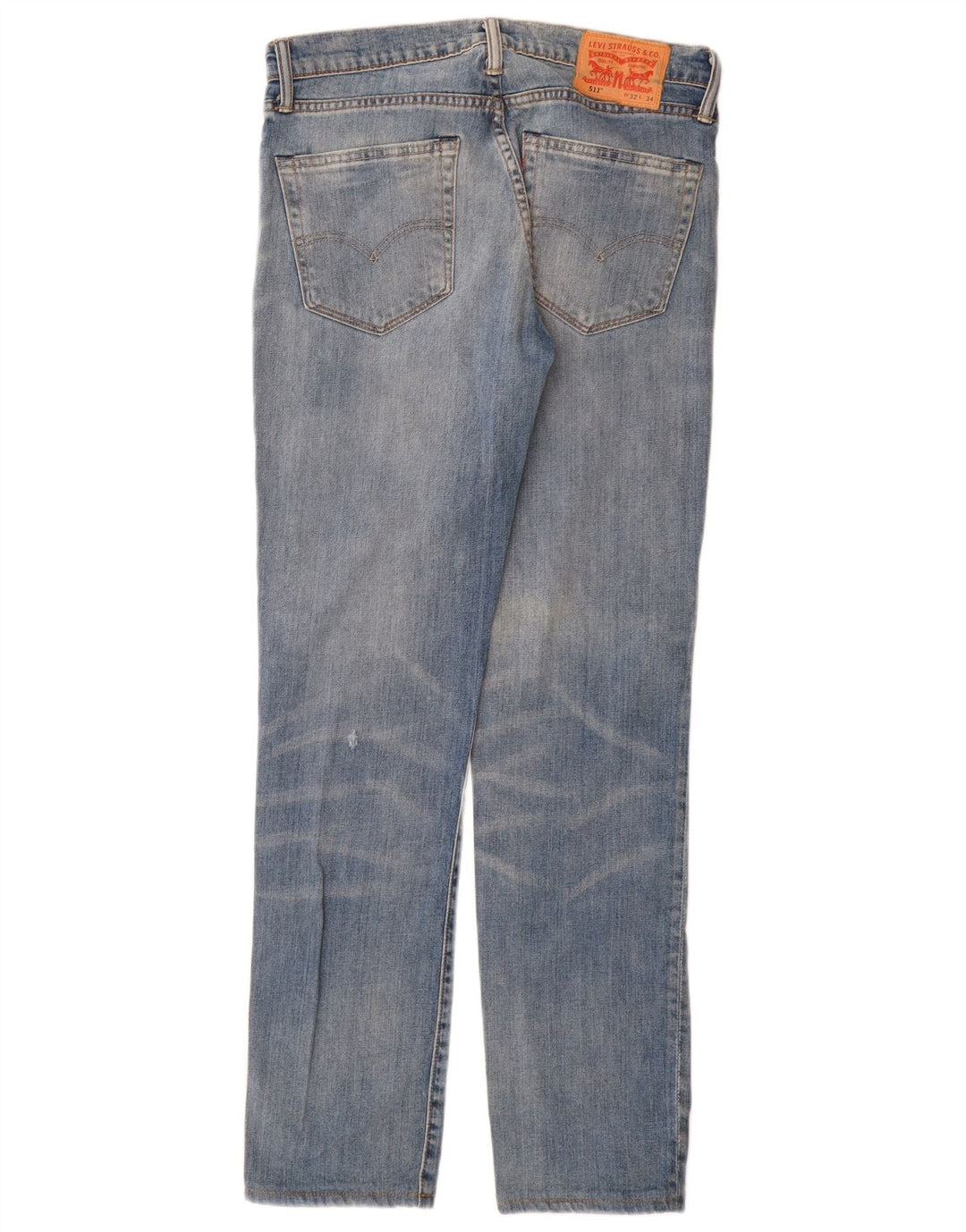 Levi's Herre 511 Slim Jeans W32 L31 Blå Bomuld