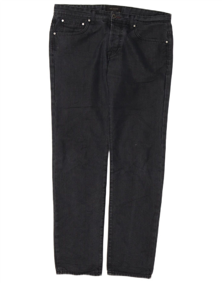 Ted Baker Straight Jeans til mænd W32 L30 Sort