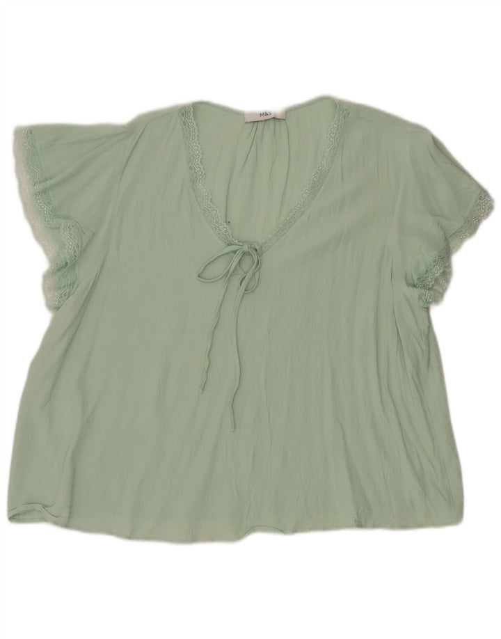 Marks & Spencer Damebluse Top UK 16 Large Green