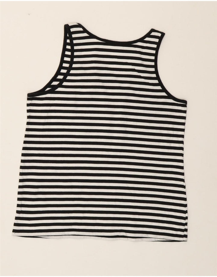 LEVI'S Damevest Top UK 12 Medium Hvid Stribet Nautical