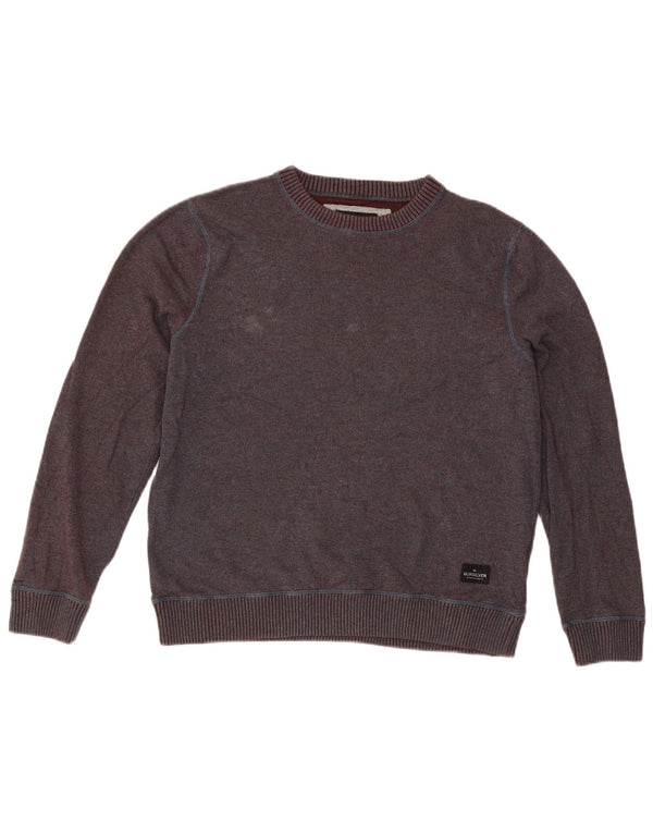 Quiksilver Herre Sweatshirt Jumper Medium Bourgogne bomuld