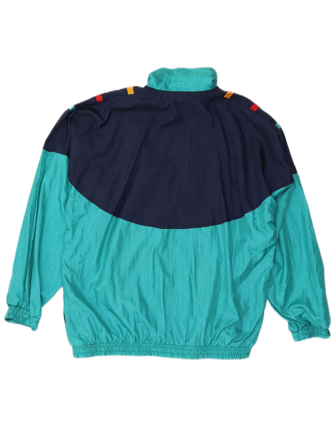 VINTAGE Træningsdragt til mænd Topjakke XL Blå Colourblock