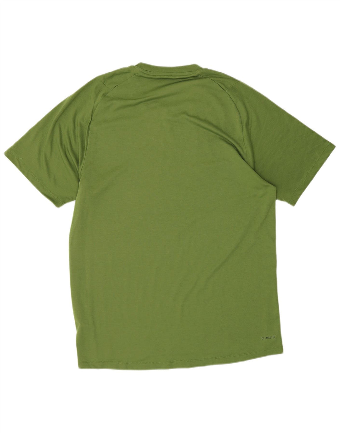 Adidas Herre Climalite T-Shirt Top Medium Grøn Polyester