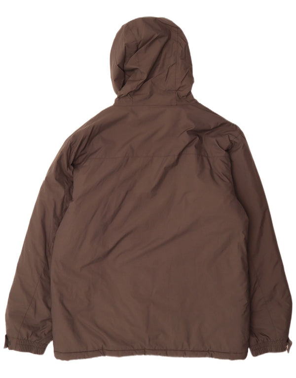 Slam Herre Hooded Regular Fit Polstret Jakke UK 42 XL Grå Nylon Sports