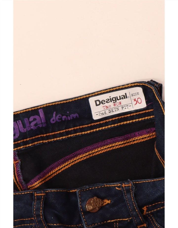 Desigual Dame Skinny Jeans W30 L34 Marineblå
